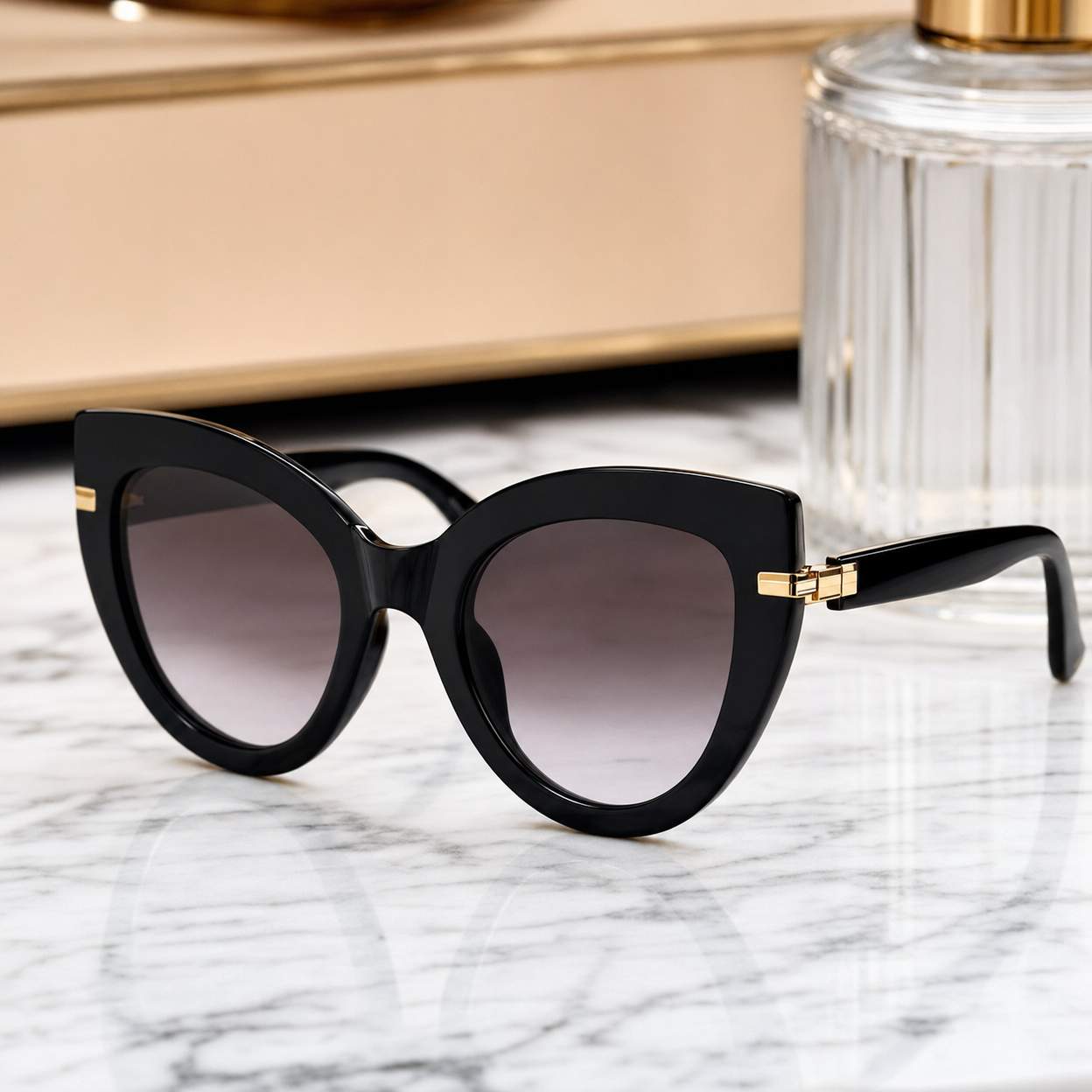 Oversized Cat-Eye Sunglasses