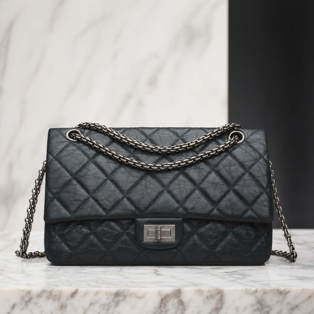 Chanel 2.55 Reissue 225 — Small (Aged Calfskin)