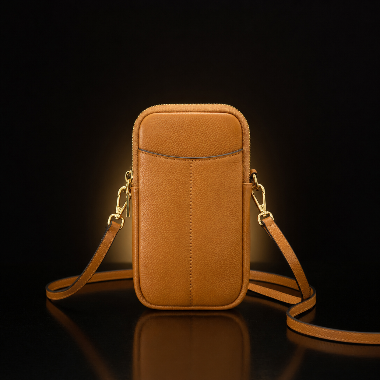 Leather Crossbody Phone Bag