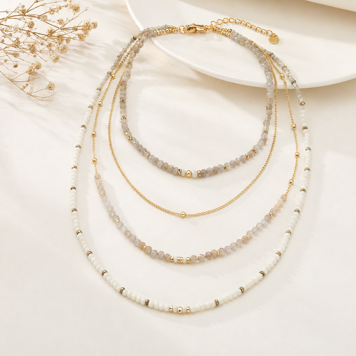 Beaded Layering Necklace Set