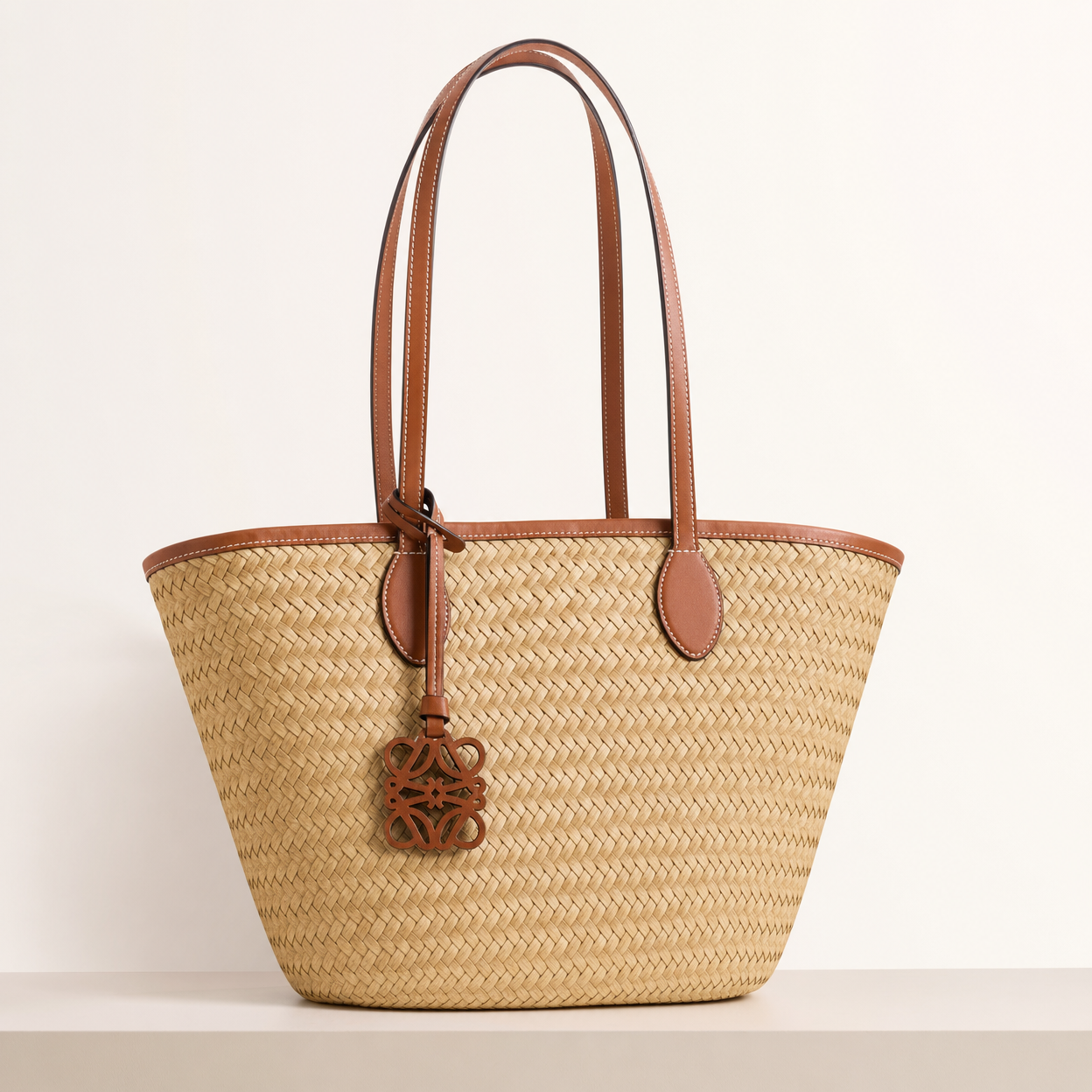 Woven Straw Tote Bag
