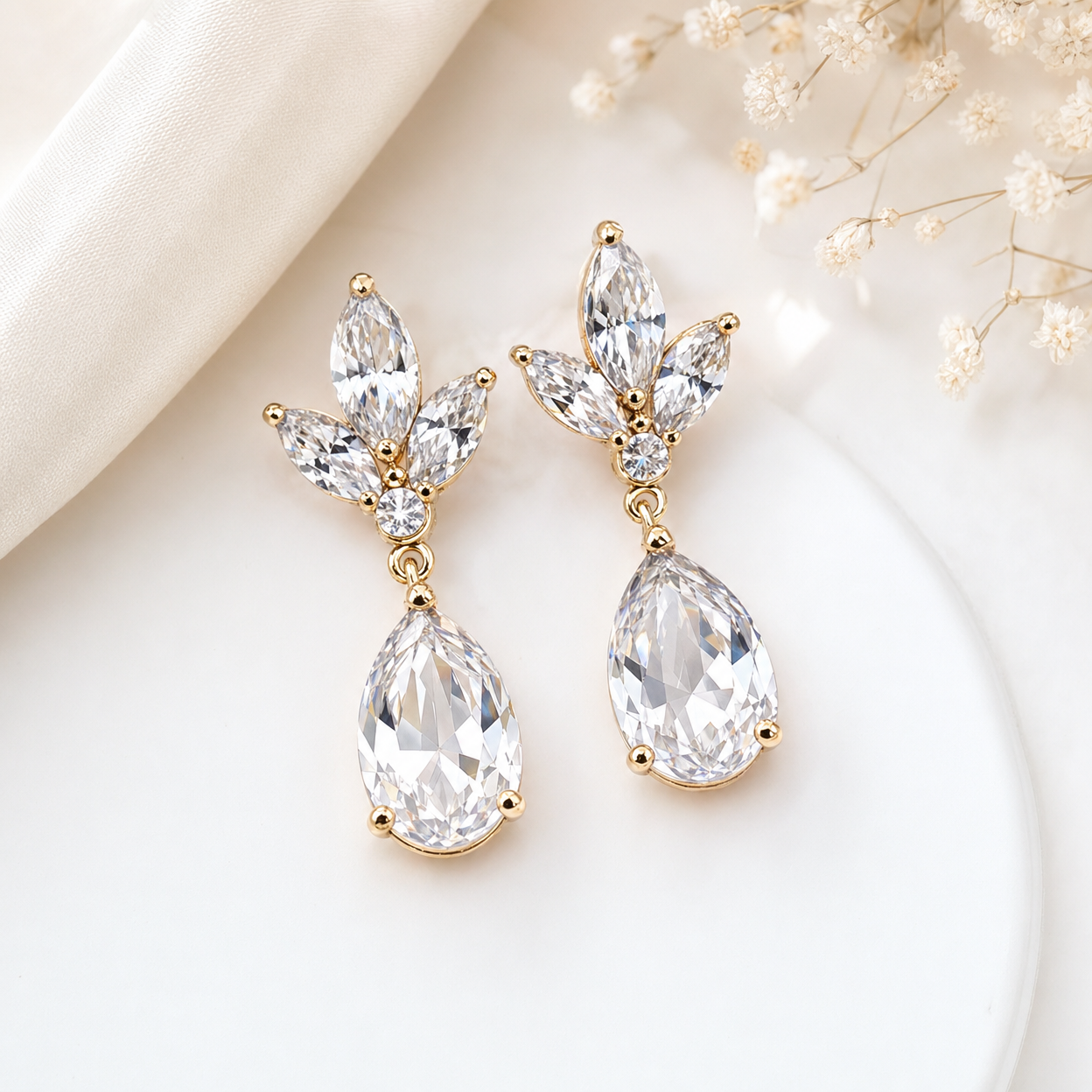 Crystal Drop Earrings