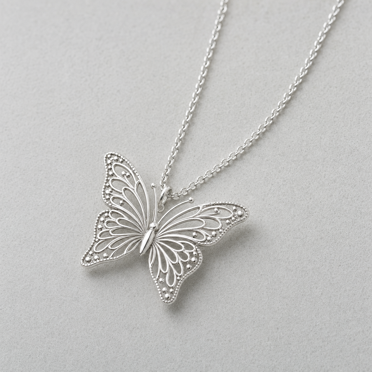 Butterfly Pendant Necklace