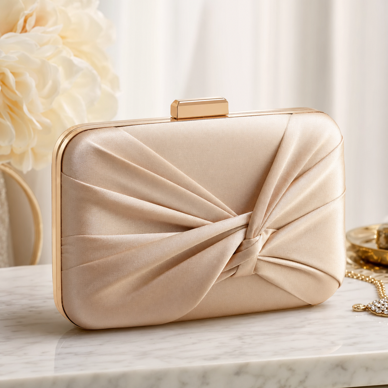 Satin Evening Clutch