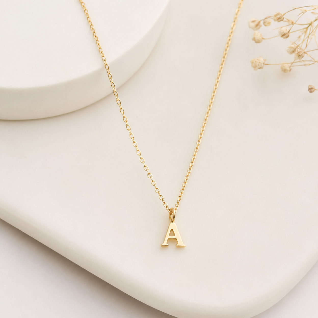 Dainty Initial Necklace