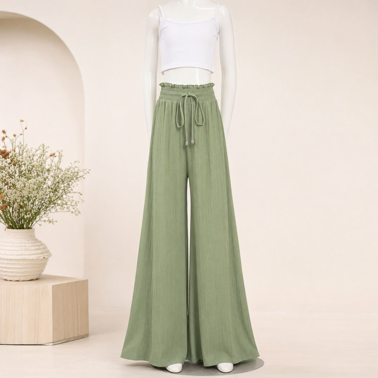 Wide Leg Palazzo Pants