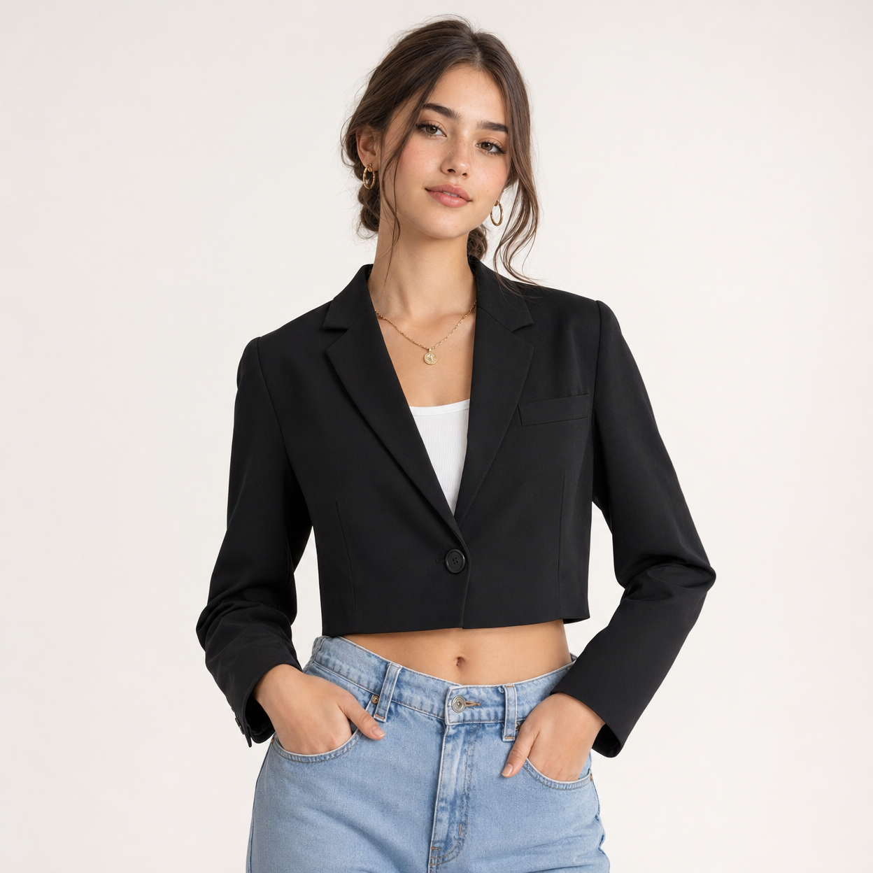Cropped Blazer Fitted