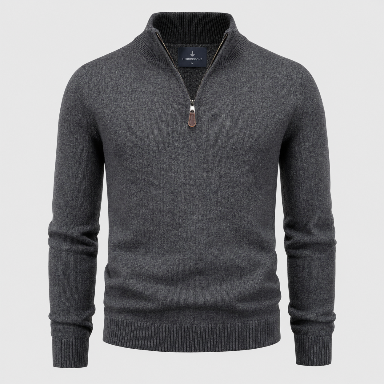 Zip Mock Neck Sweater