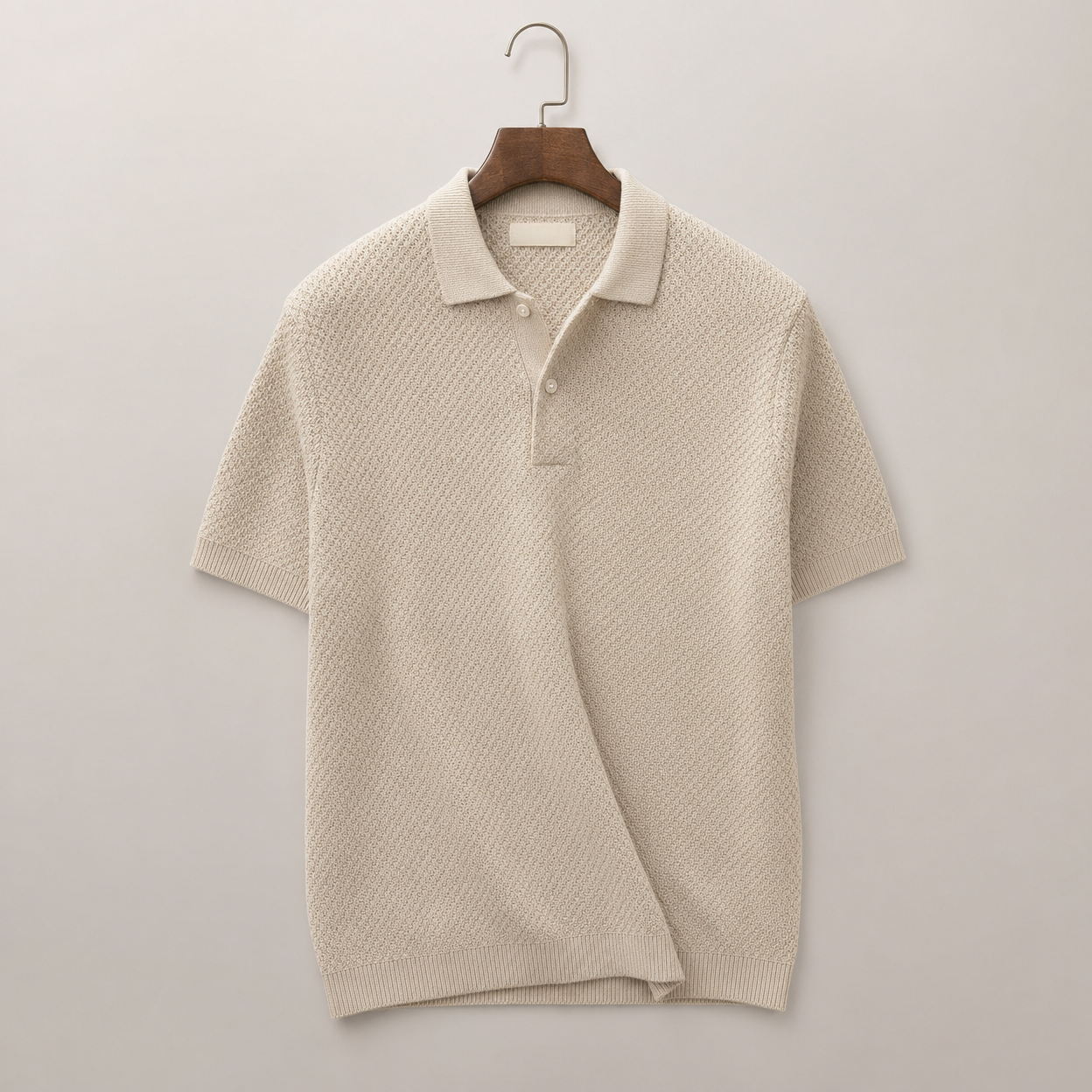 Knit Polo Textured